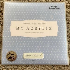 Close to My Heart My Acrylix Tender Tags Stamps